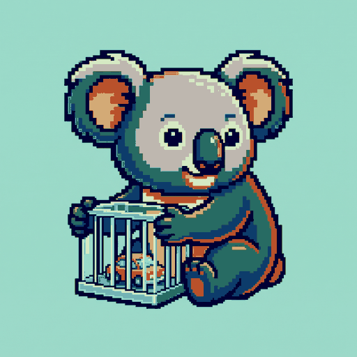 Caged Toy Koala logo
